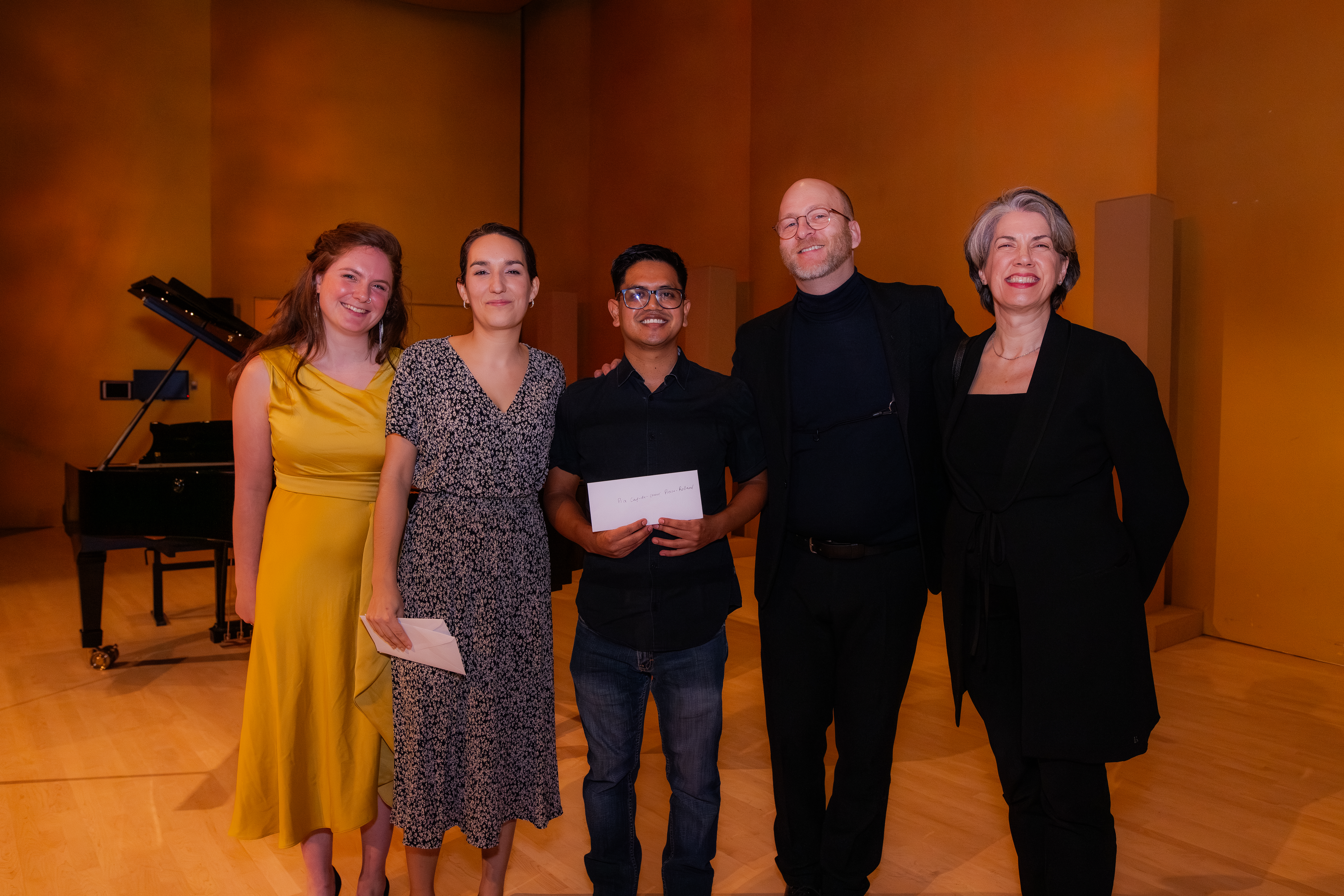 Ariane Brisson, Élise Poulin, Gustavo César Yuscas 3rd prize, Mathieu Lussier, Danièle Leblanc